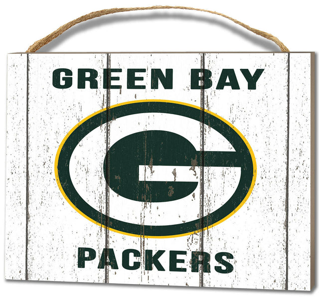 Placa pequeña de los Green Bay Packers: logotipo desgastado