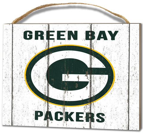 ~Green Bay Packers Small Plaque - Weathered Logo~ backorder
