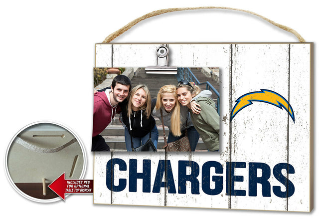 San Diego Chargers Clip It Weathered Logo Photo Frame