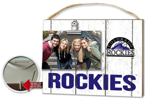 ~Colorado Rockies Clip It Weathered Logo Photo Frame~ backorder