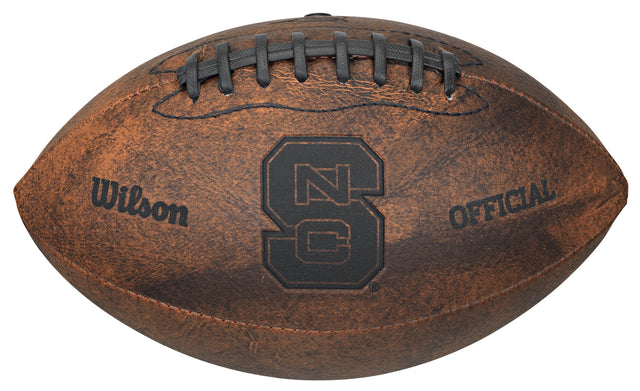 Balón de fútbol retro de 9" de North Carolina State Wolfpack