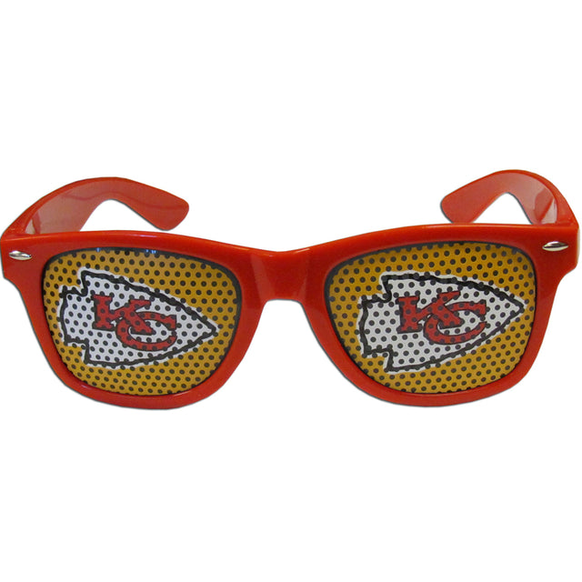 Gafas de sol de los Kansas City Chiefs para el día del partido