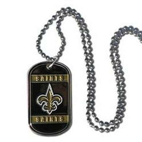 New Orleans Saints Necklace Tag Style