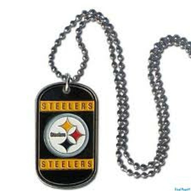 Collar con etiqueta de los Pittsburgh Steelers