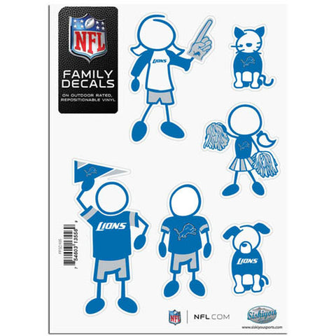 ~Detroit Lions Decal 5x7 Family Sheet~ backorder