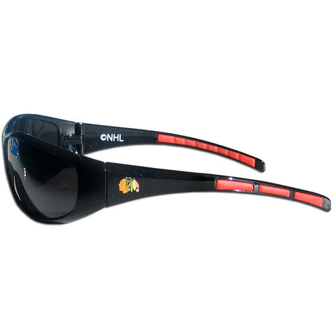 Chicago Blackhawks Sunglasses - Wrap - Special Order