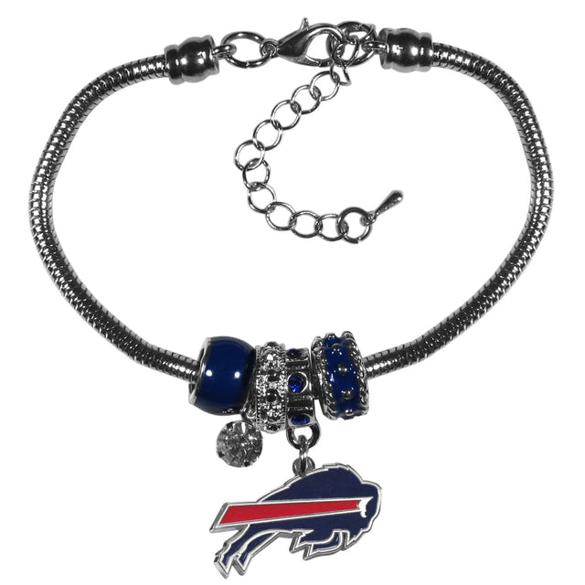 Pulsera Buffalo Bills con cuentas estilo euro