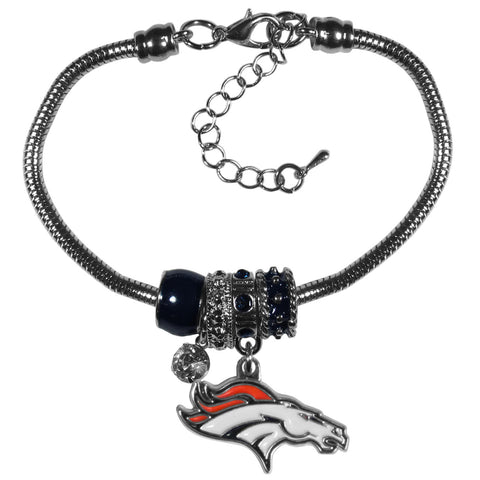 ~Denver Broncos Bracelet - Euro Bead~ backorder