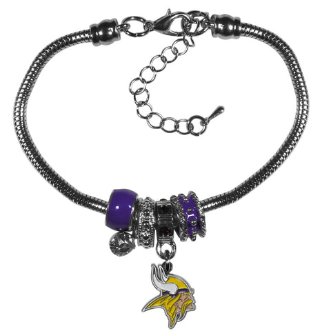 Minnesota Vikings Bracelet Euro Bead Style