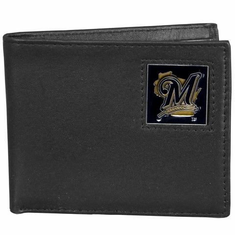 ~Milwaukee Brewers Wallet Bi-Fold Leather~ backorder