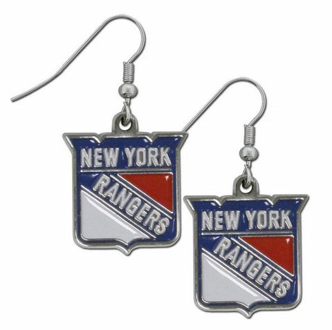 New York Rangers Dangle Earrings - Special Order