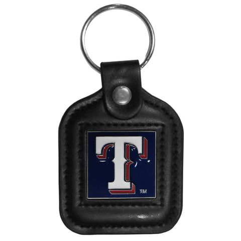 Texas Rangers Key Ring Square Leather CO
