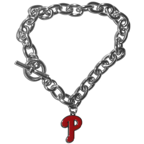 Philadelphia Phillies Bracelet Chain Link Style CO