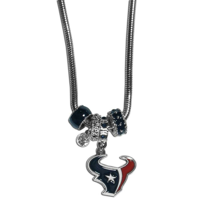 Collar de cuentas europeas de los Houston Texans