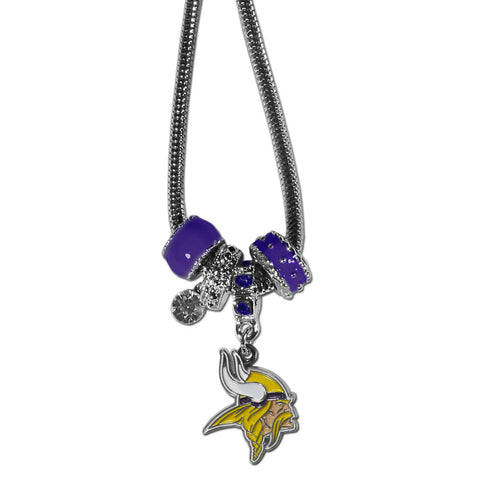 Minnesota Vikings Necklace - Euro Bead - Special Order