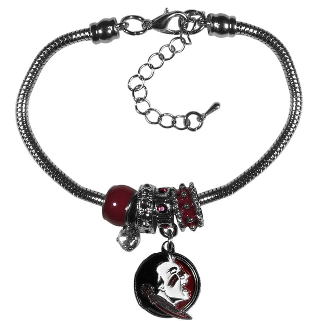 Florida State Seminoles Bracelet Euro Bead Style