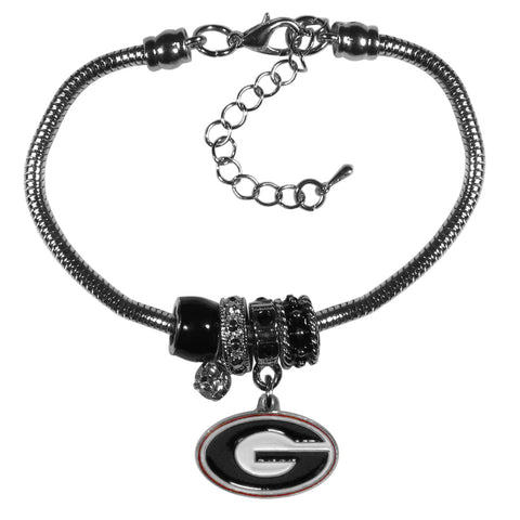 ~Georgia Bulldogs Bracelet Euro Bead Style~ backorder