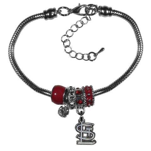 ~St. Louis Cardinals Bracelet Euro Bead Style CO~ backorder