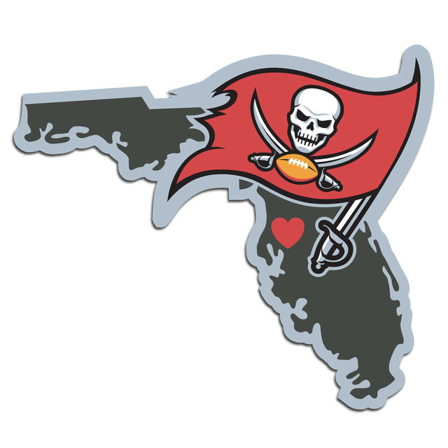 Calcomanía de orgullo del estado natal de los Tampa Bay Buccaneers