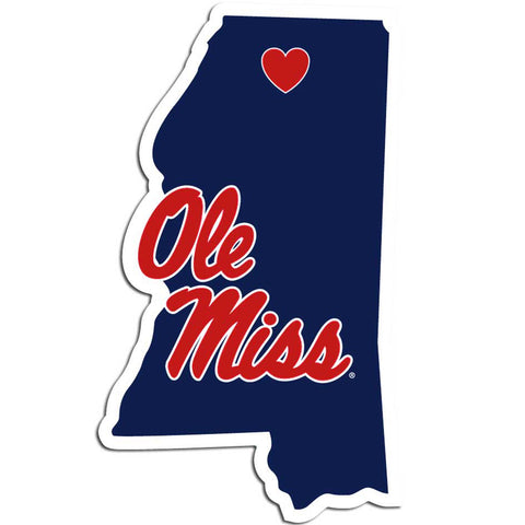 Mississippi Rebels Decal Home State Pride Style - Special Order