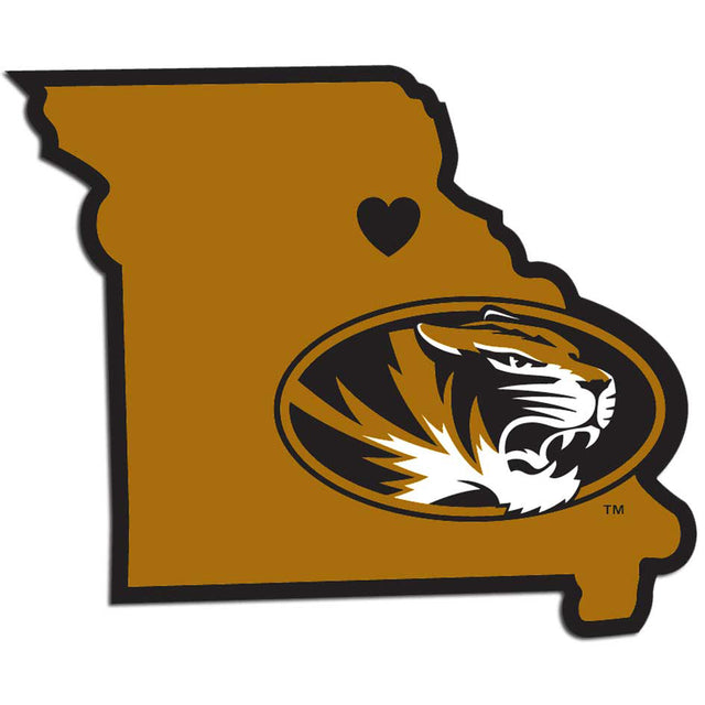 Calcomanía de los Missouri Tigers con el estilo de orgullo del estado natal