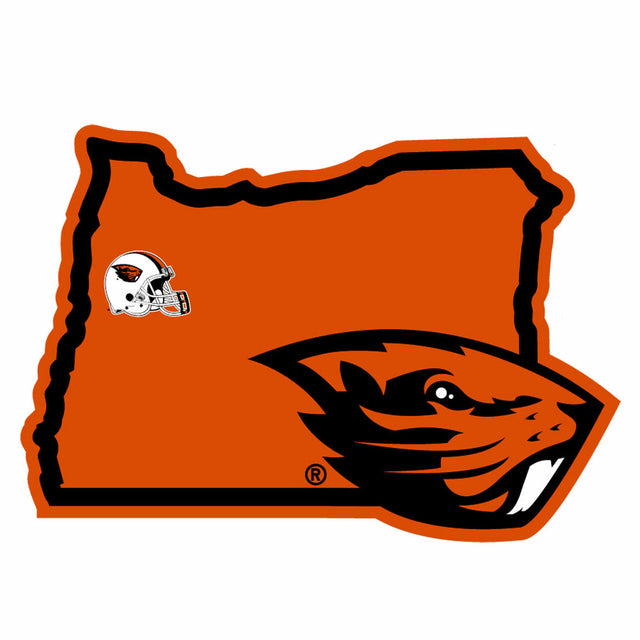 Calcomanía de los Oregon State Beavers con estilo de orgullo estatal