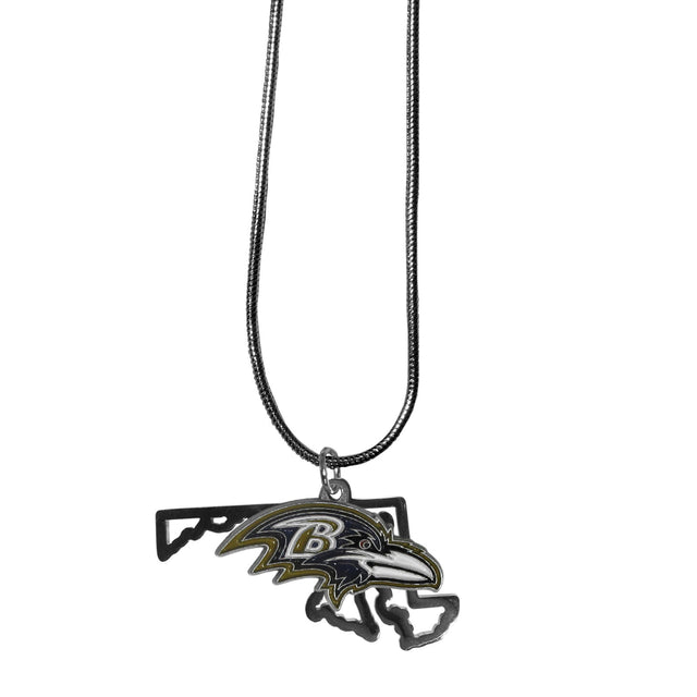 Collar con dije del estado de los Baltimore Ravens