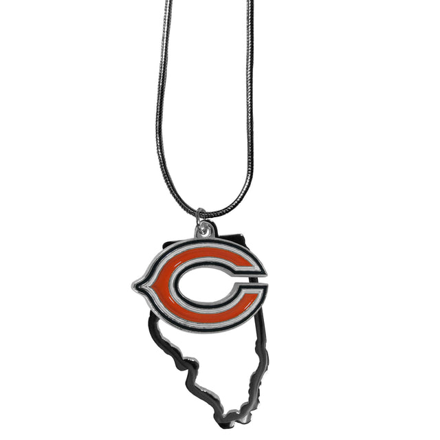 Collar con dije del estado de los Chicago Bears