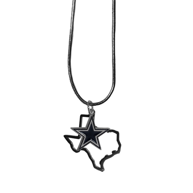 Dallas Cowboys Necklace State Charm