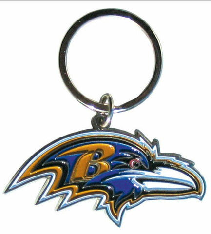 ~Baltimore Ravens Chrome Logo Cut Keychain~ backorder