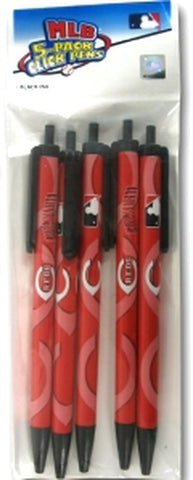 ~Cincinnati Reds Click Pens - 5 Pack~ backorder