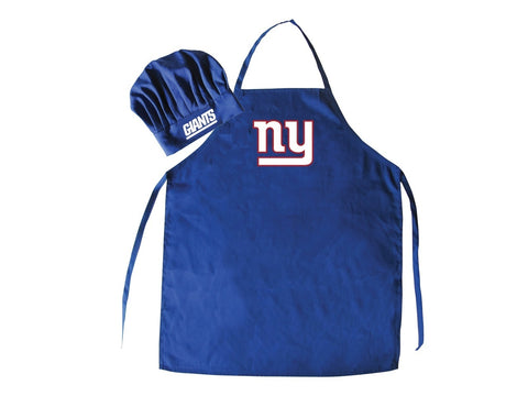 New York Giants Apron and Chef Hat Set