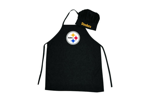 Conjunto de delantal y gorro de chef de los Pittsburgh Steelers