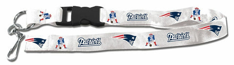 New England Patriots Lanyard Breakaway with Key Ring Style Retro Style