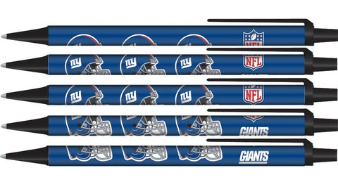 New York Giants Pens Click Style 5 Pack