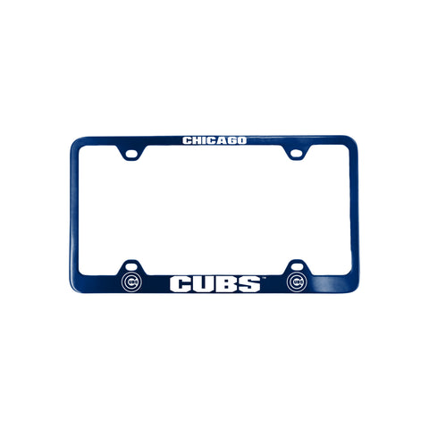 Chicago Cubs License Plate Frame Laser Cut Blue