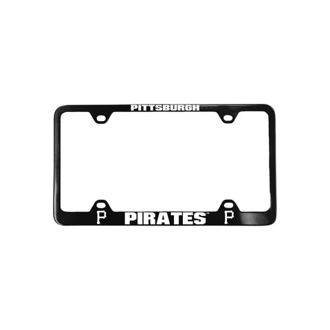 Pittsburgh Pirates License Plate Frame Laser Cut Black