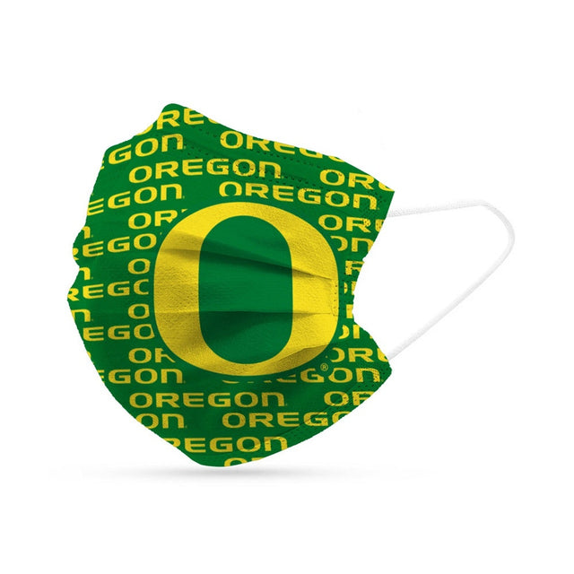 Paquete de 6 mascarillas desechables de Oregon Ducks