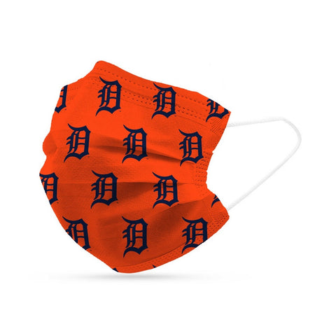 ~Detroit Tigers Face Mask Disposable 6 Pack~ backorder