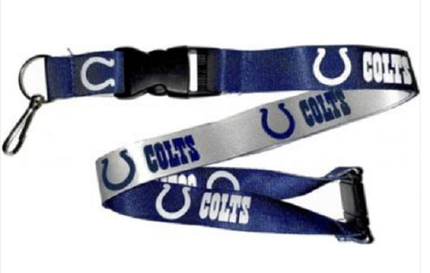 Indianapolis Colts Lanyard Reversible Blue and White
