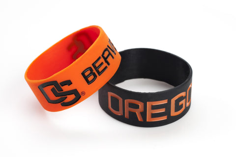 Oregon State Beavers Bracelets - 2 Pack Wide - Special Order