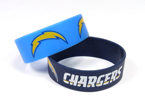 Los Angeles Chargers Bracelets 2 Pack Wide
