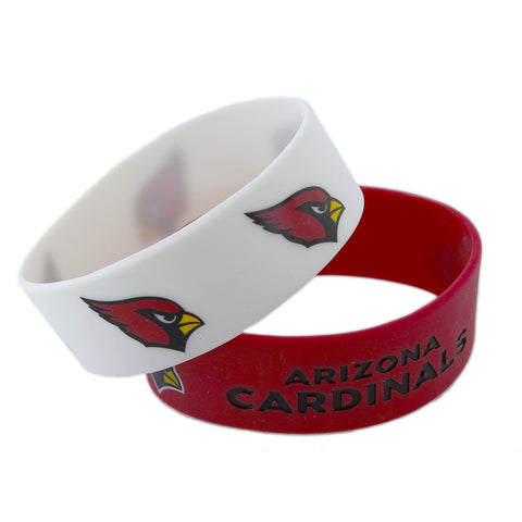 ~Arizona Cardinals Bracelets 2 Pack Wide - Special Order~ backorder