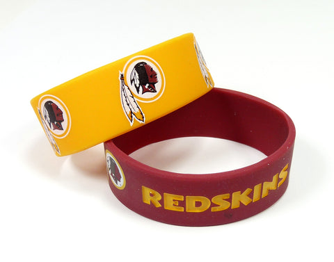 ~Washington Redskins Bracelets 2 Pack Wide~ backorder