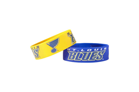 ~St. Louis Blues Bracelets - 2 Pack Wide - Special Order~ backorder
