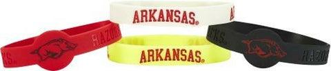 ~Arkansas Razorbacks Bracelets - 4 Pack Silicone - Special Order~ backorder