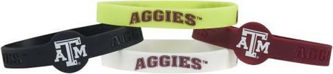 ~Texas A&M Aggies Bracelets - 4 Pack Silicone - Special Order~ backorder