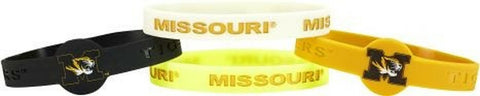 ~Missouri Tigers Bracelets - 4 Pack Silicone - Special Order~ backorder