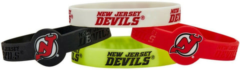 ~New Jersey Devils Bracelets - 4 Pack Silicone - Special Order~ backorder