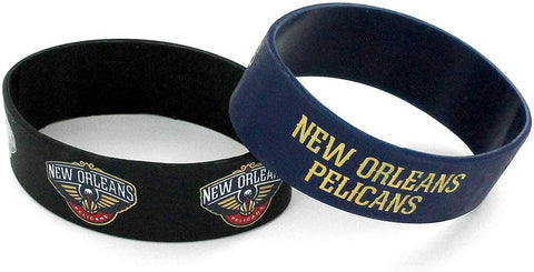 ~New Orleans Pelicans Bracelets 2 Pack Wide - Special Order~ backorder